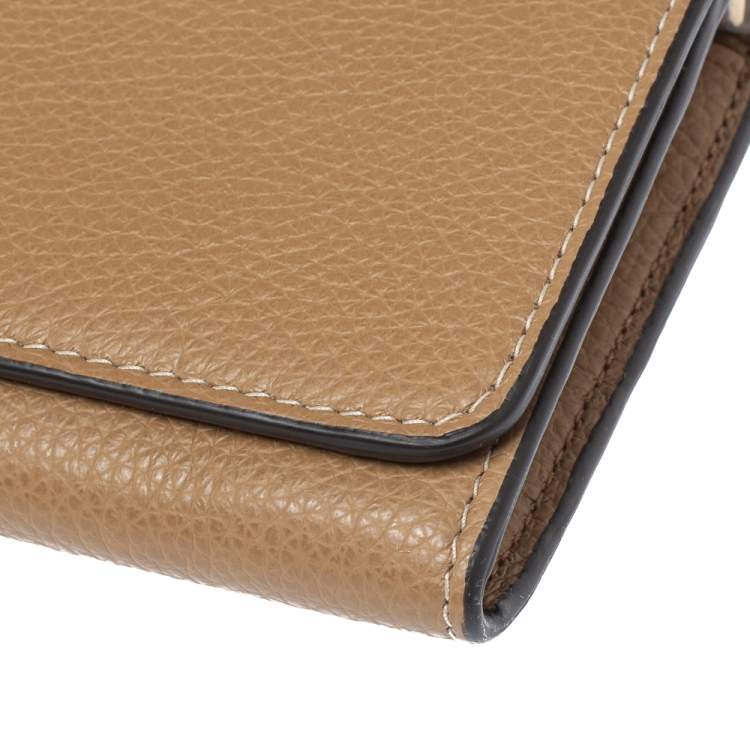 Pre Owned Furla Brown Leather Flap Continental Wallet