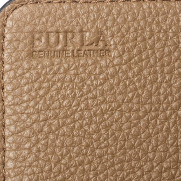 Pre Owned Furla Brown Leather Flap Continental Wallet