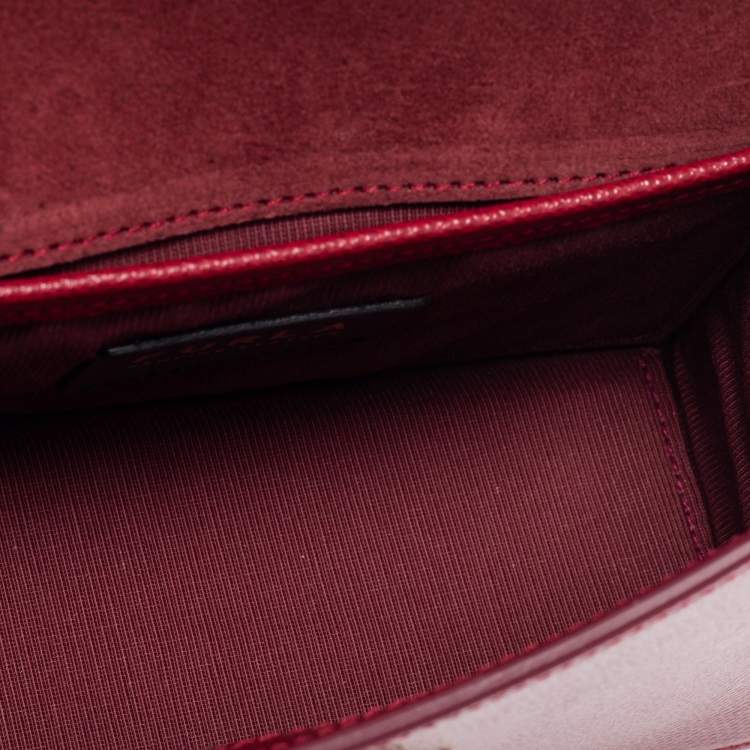 Pre Owned Furla Red Leather Mini 1927 Crossbody Bag