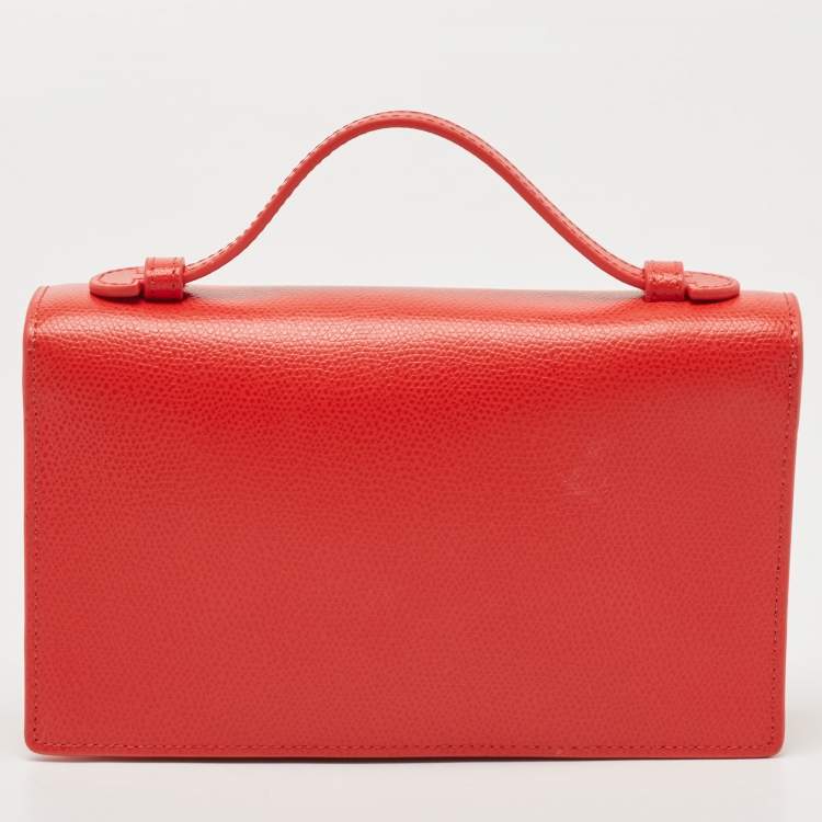 Pre Owned Furla Red Leather Incanto Crossbody Bag