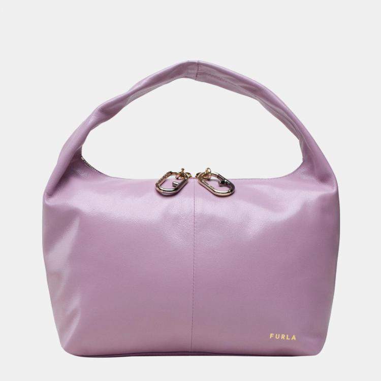 Pre Owned Furla Purple - Leather - Hobo Shoulder bag