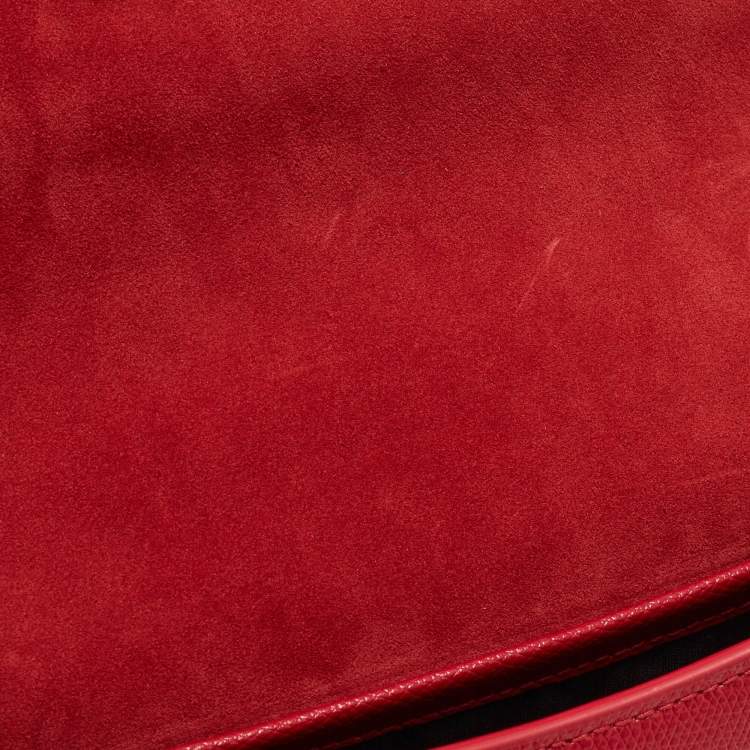 Pre Owned Furla Red Leather Mini 1927 Crossbody Bag