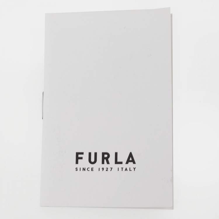 Pre Owned Furla Black Croc Embossed Leather Continental Wallet