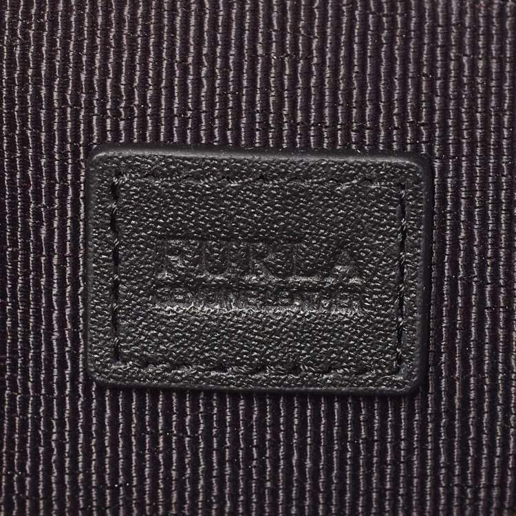 Pre Owned Furla Black Leather Babylon Belt Bag