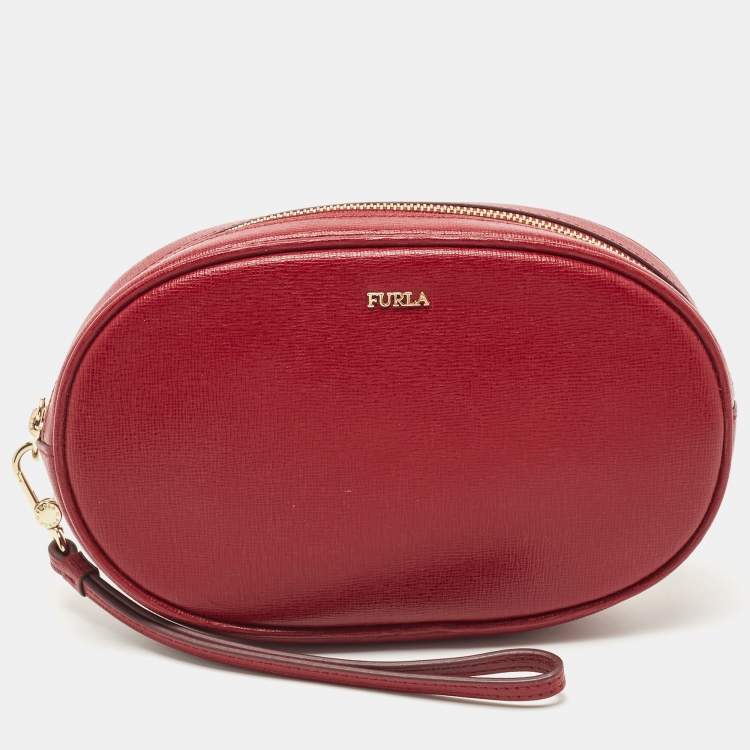 Furla genuine leather red handbag - $120 (60% Off Retail) - From roya