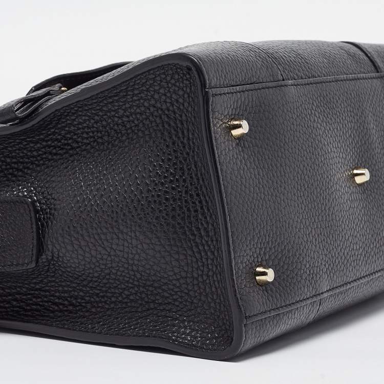 Pre Owned Furla Black Leather Meraviglia Tote