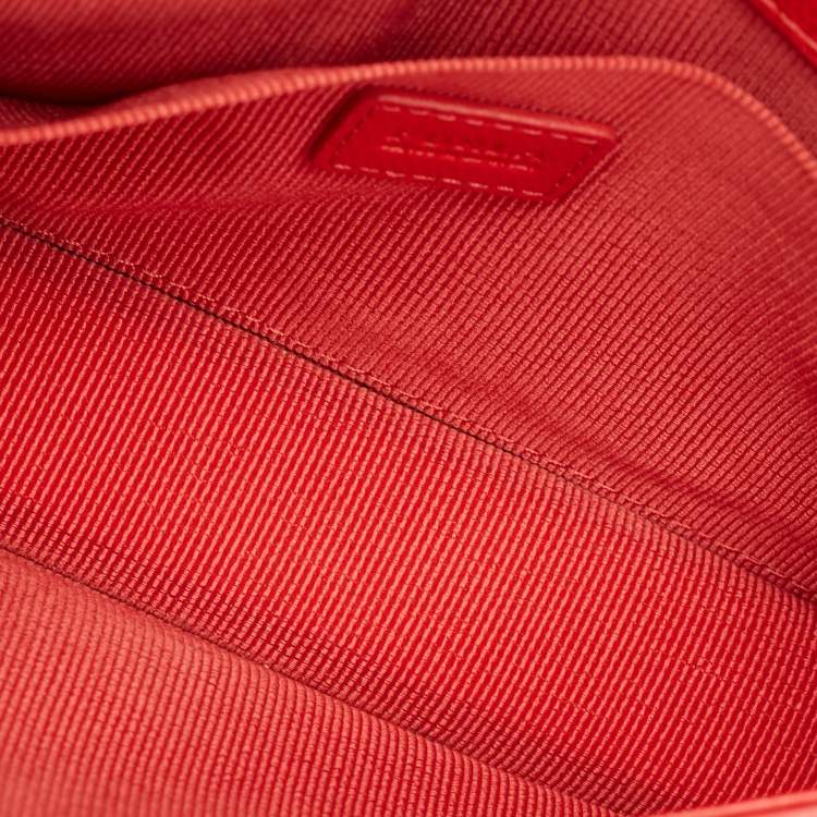 Pre Owned Furla Red Leather Incanto Crossbody Bag