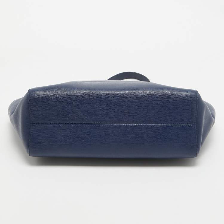 مملوكة مسبقًا Furla Blue Leather Julia Tote