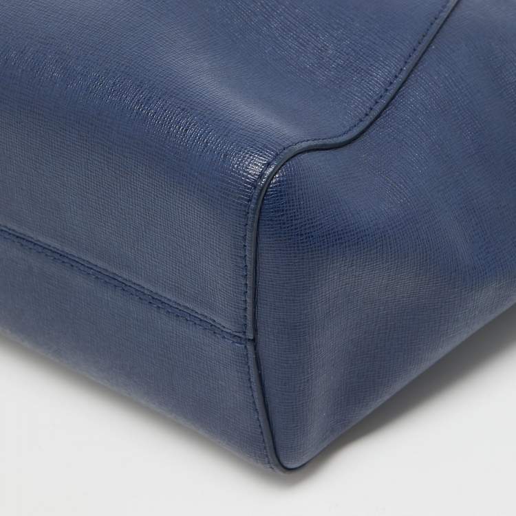 مملوكة مسبقًا Furla Blue Leather Julia Tote