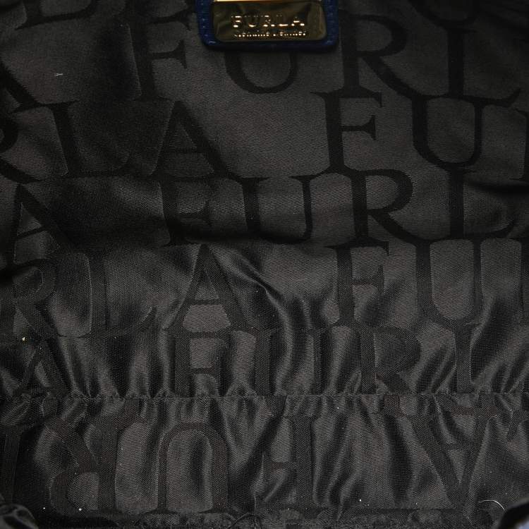 مملوكة مسبقًا Furla Blue Leather Julia Tote
