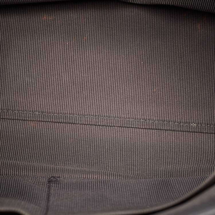 Pre Owned Furla Grey Croc Embossed Leather Lady M Tote