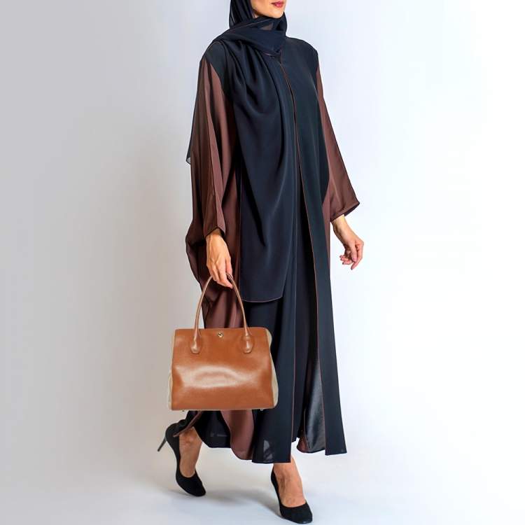 Pre Owned Furla Brown/Beige Leather Tote