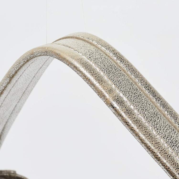 Pre Owned Furla Silver Leather Hobo