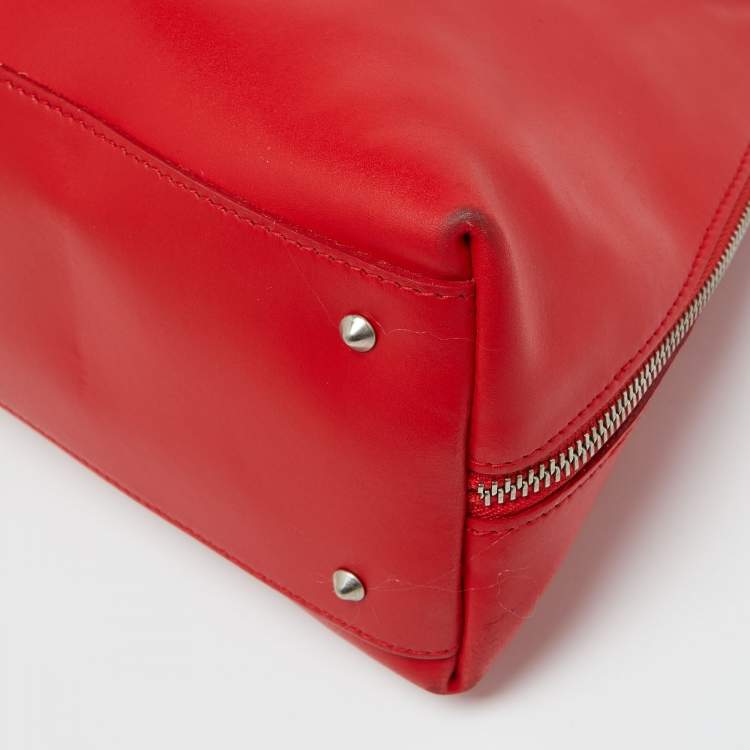 Pre Owned Furla Red Leather Shoulder Bag