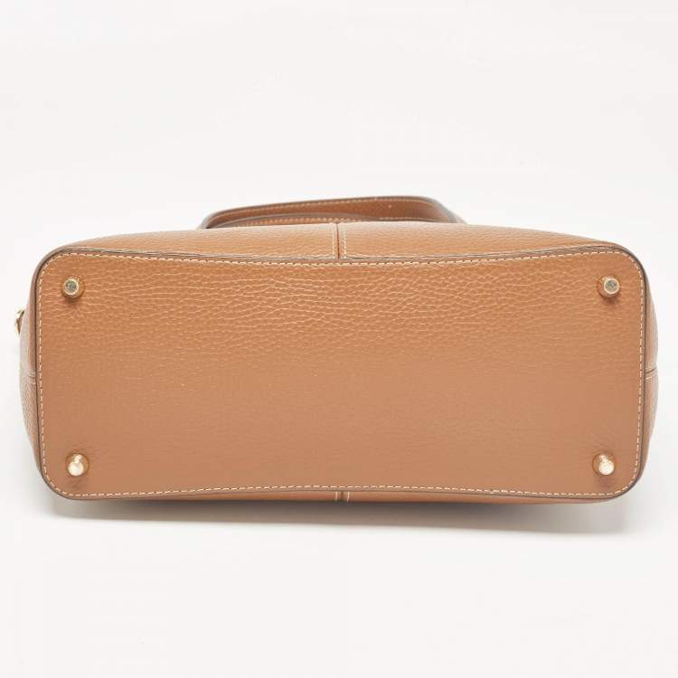 Pre Owned Furla Brown Leather Dafne Satchel