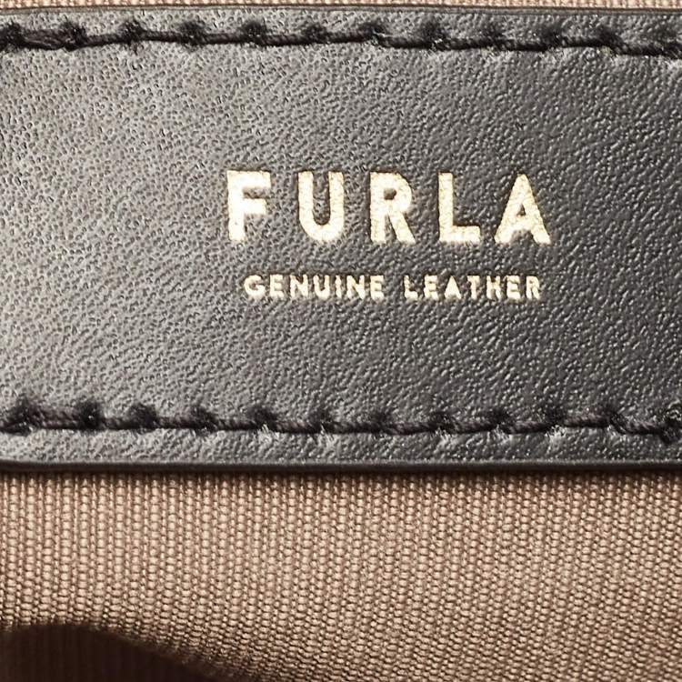 Pre Owned Furla Brown Leather Dafne Satchel