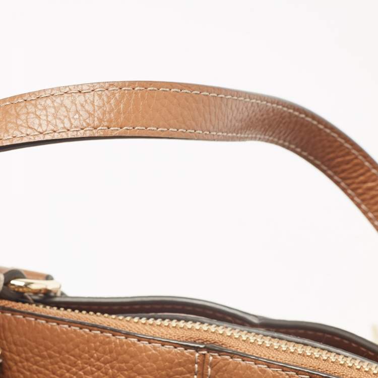 Pre Owned Furla Brown Leather Dafne Satchel
