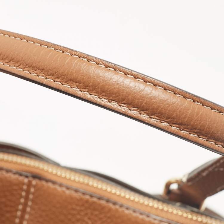 Pre Owned Furla Brown Leather Dafne Satchel