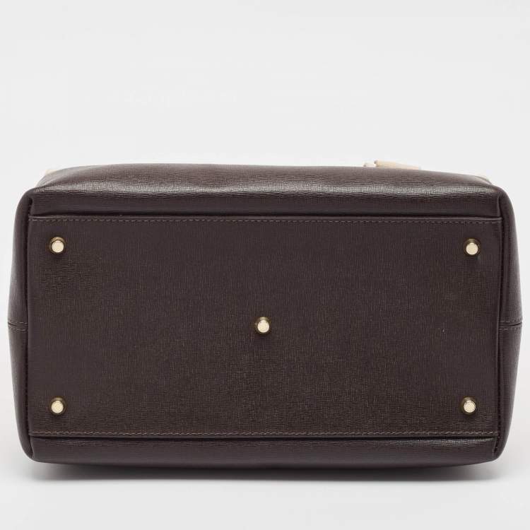 Pre Owned Furla Multicolor Leather and Rubber Candy Flap Satchel