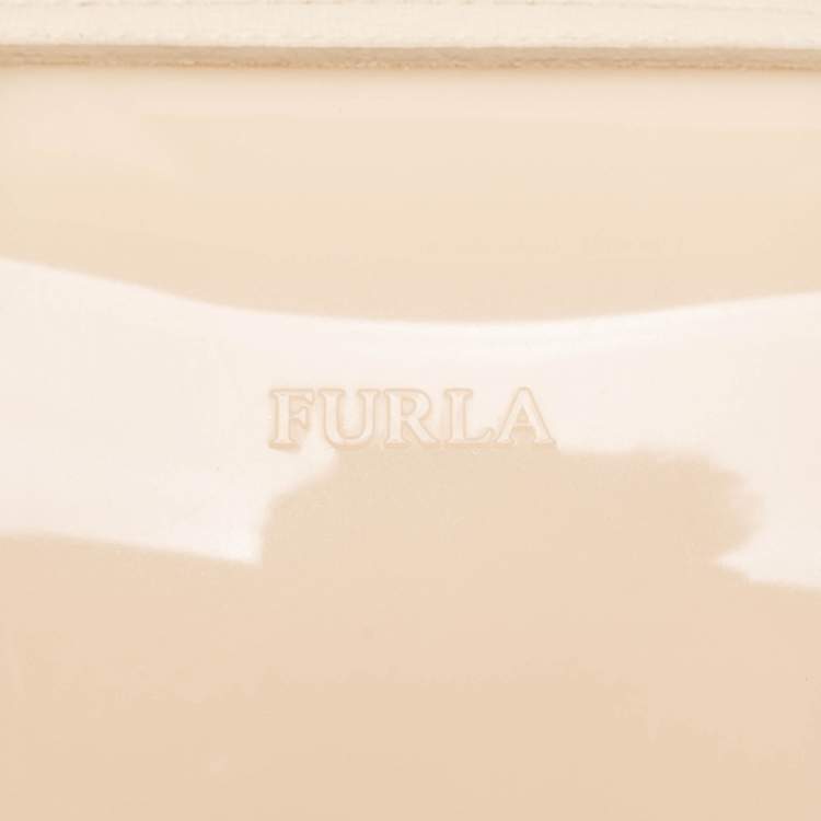 Pre Owned Furla Multicolor Leather and Rubber Candy Flap Satchel