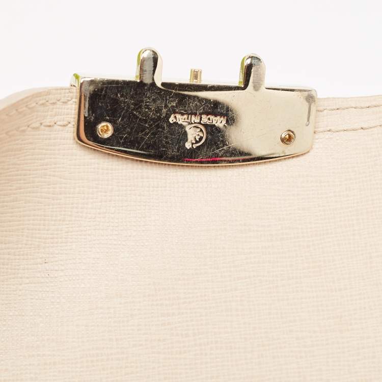 Pre Owned Furla Multicolor Leather and Rubber Candy Flap Satchel