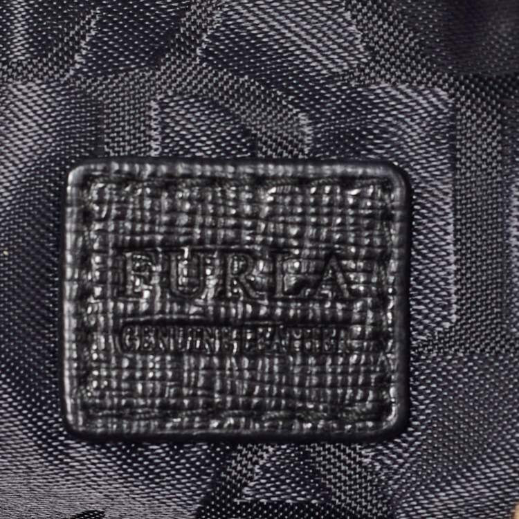 Pre Owned Furla Black Leather Camera Crossbody Bag