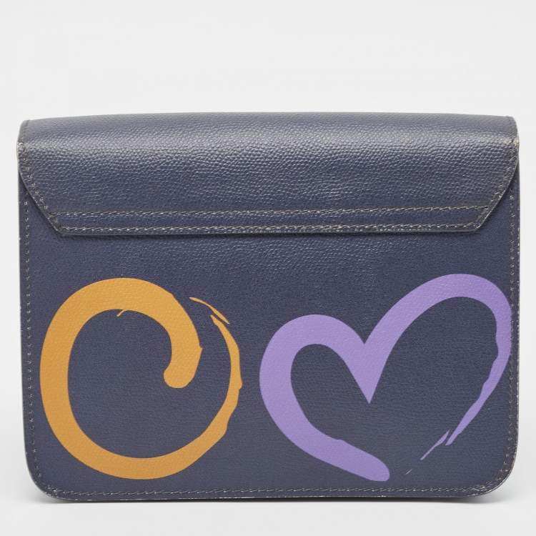 مملوكة مسبقًا Furla Dark Grey Printed Leather Metropolis Shoulder Bag