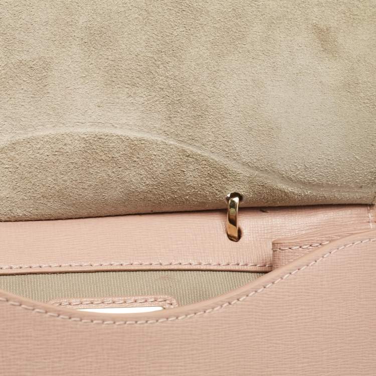 Pre Owned Furla Pink Leather Metropolis Top Handle Bag