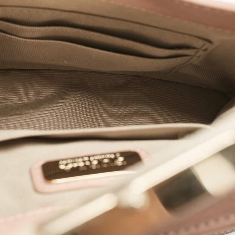 Pre Owned Furla Pink Leather Metropolis Top Handle Bag