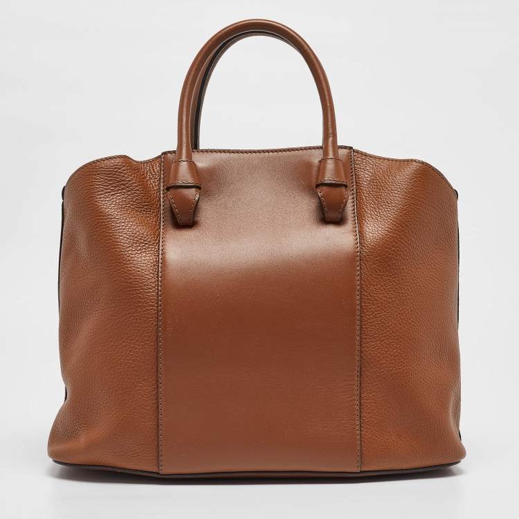 Pre Owned Furla Brown Leather Miastella Tote
