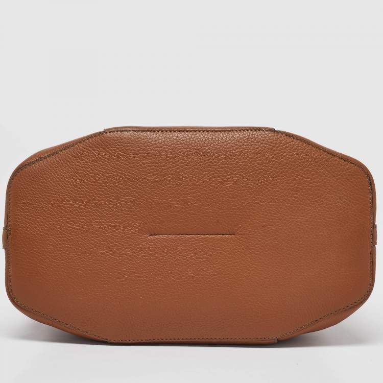 Pre Owned Furla Brown Leather Miastella Tote