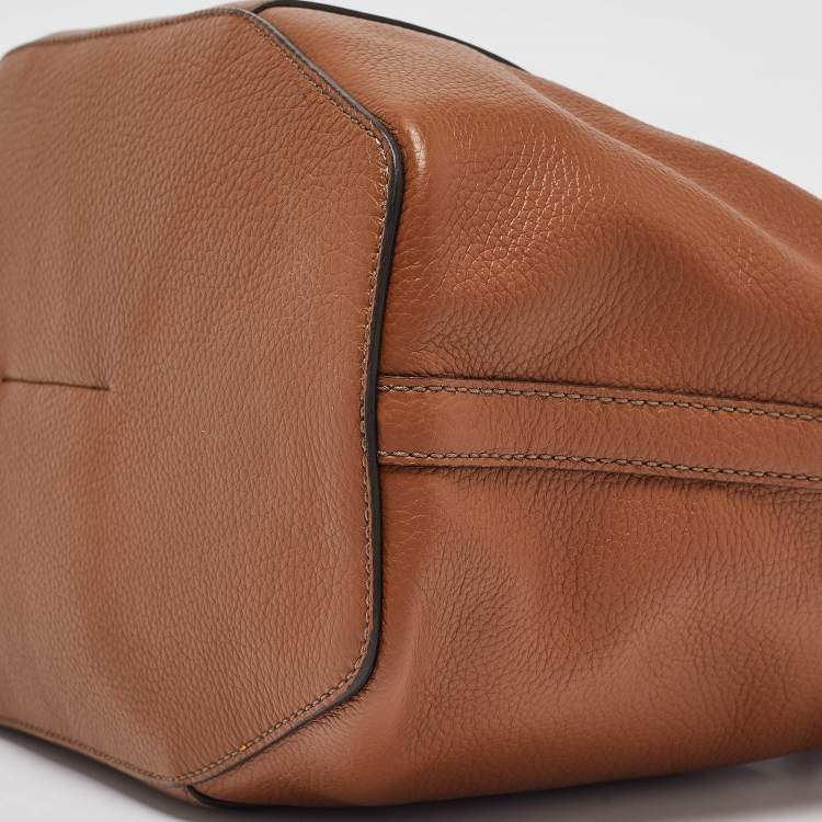 Pre Owned Furla Brown Leather Miastella Tote