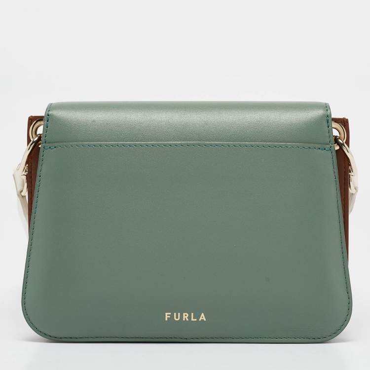 Pre Owned Furla Multicolor Leather Gemma Shoulder Bag