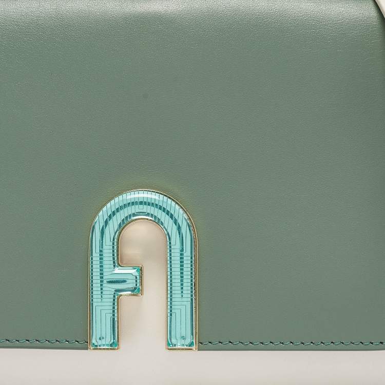 Pre Owned Furla Multicolor Leather Gemma Shoulder Bag