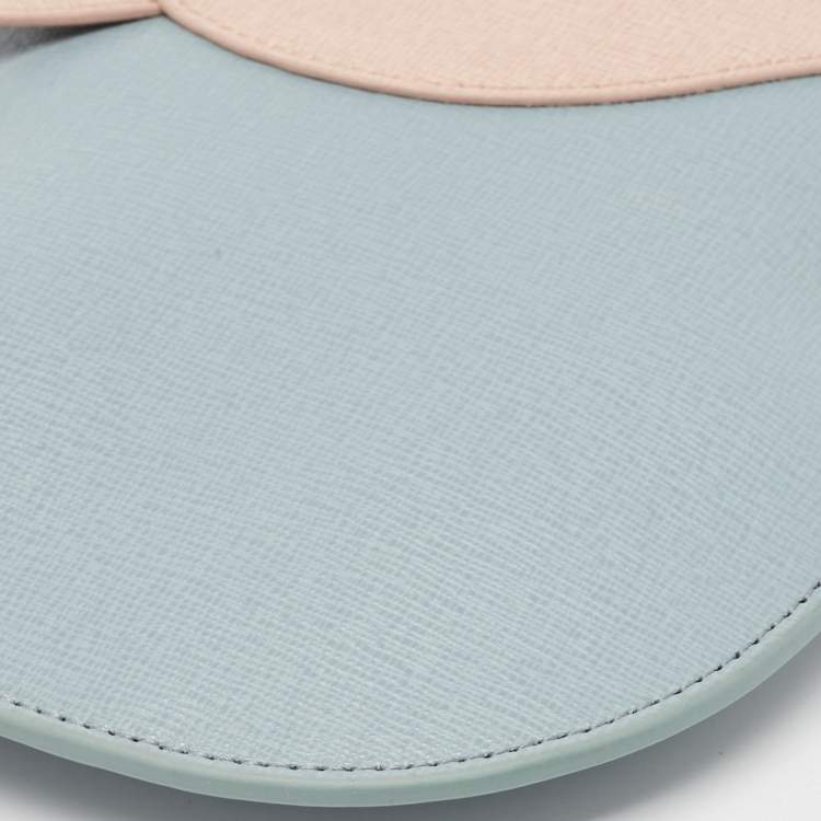 Pre Owned Furla Multicolor Leather Cat Wristlet Pouch