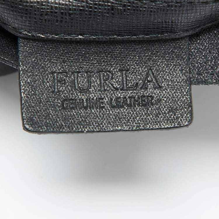 Pre Owned Furla Black Leather Small Musa Tote