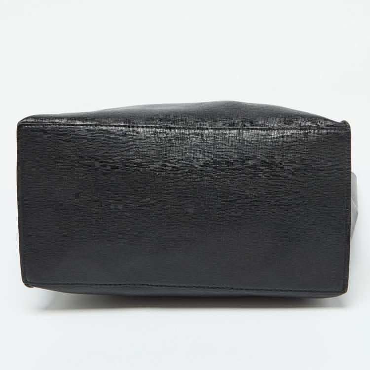 Pre Owned Furla Black Leather Small Musa Tote