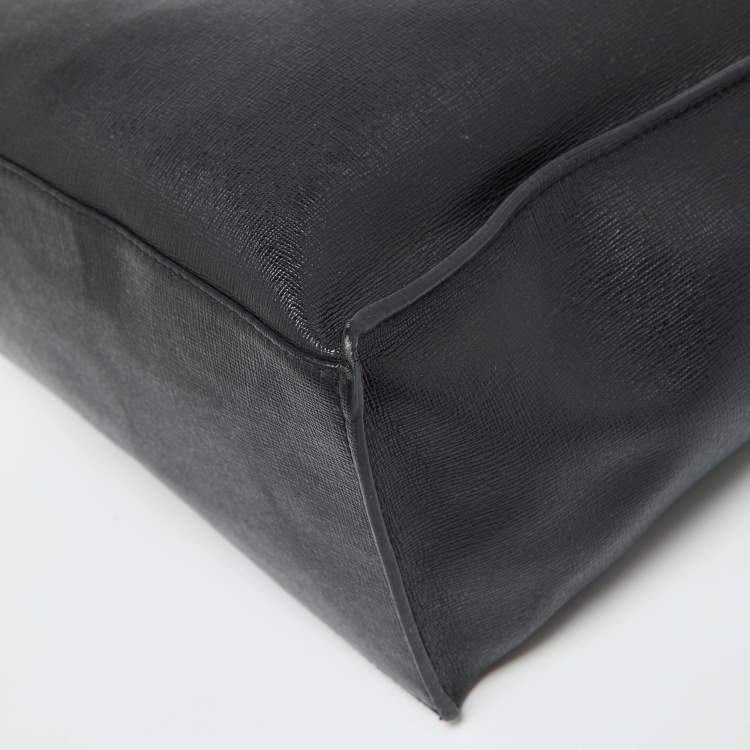 Pre Owned Furla Black Leather Small Musa Tote