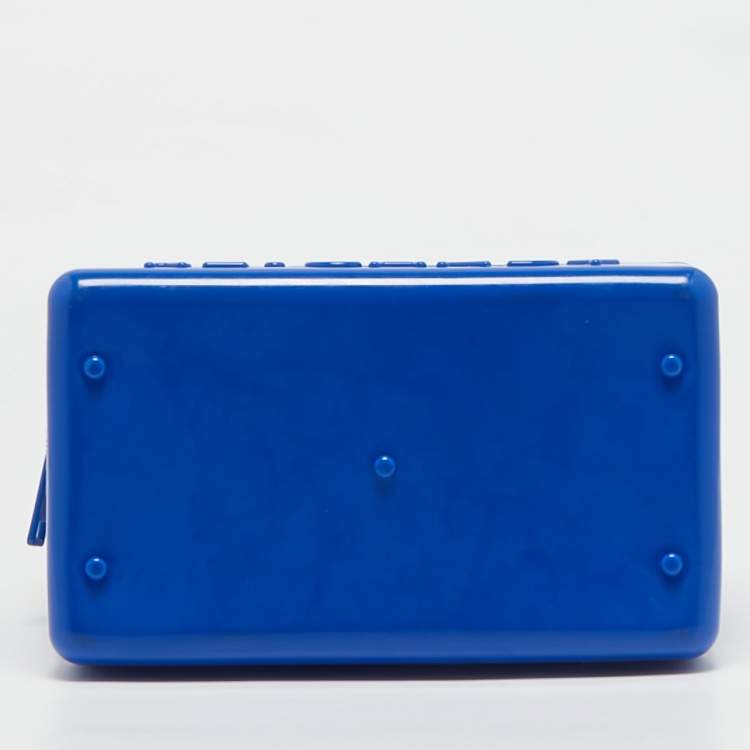 Pre Owned Furla Blue Re-Rubber Candy Satchel