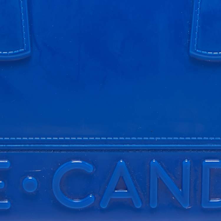 Pre Owned Furla Blue Re-Rubber Candy Satchel