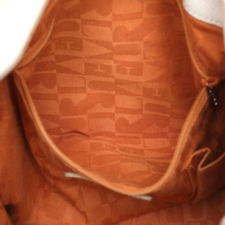 Pre Owned Furla White Leather Hobo