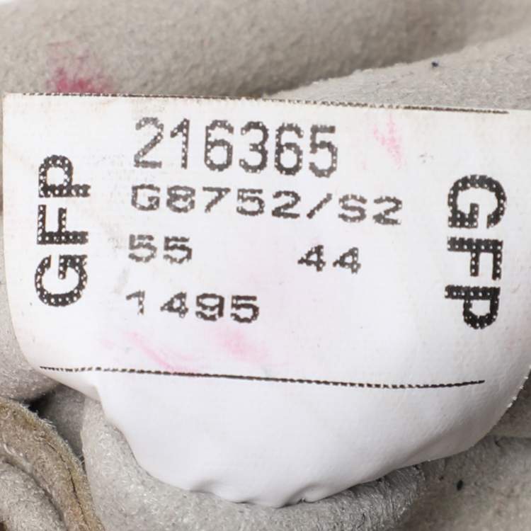 Pre Owned Furla Grey Leather Mini Stacy Drawstring Bucket Bag