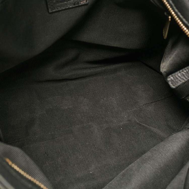 Pre Owned Furla Black Leather Melissa Shopper Tote
