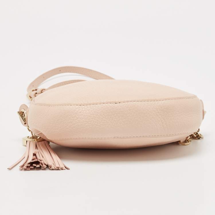 مملوكة مسبقًا Furla Blush Pink Leather Mini Cara Crossbody Bag