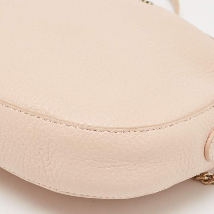 مملوكة مسبقًا Furla Blush Pink Leather Mini Cara Crossbody Bag