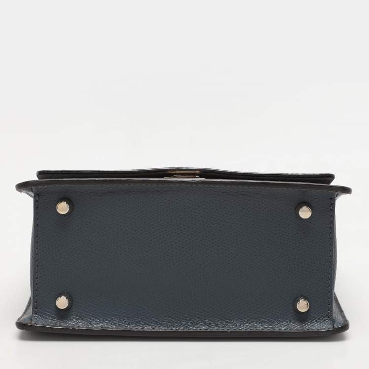 Pre Owned Furla Tricolor Leather Like Crossbody Bag