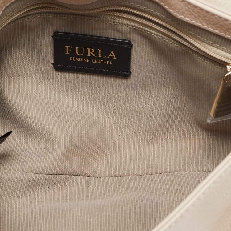 Pre Owned Furla Blush Pink Leather Joann Crossbody Bag