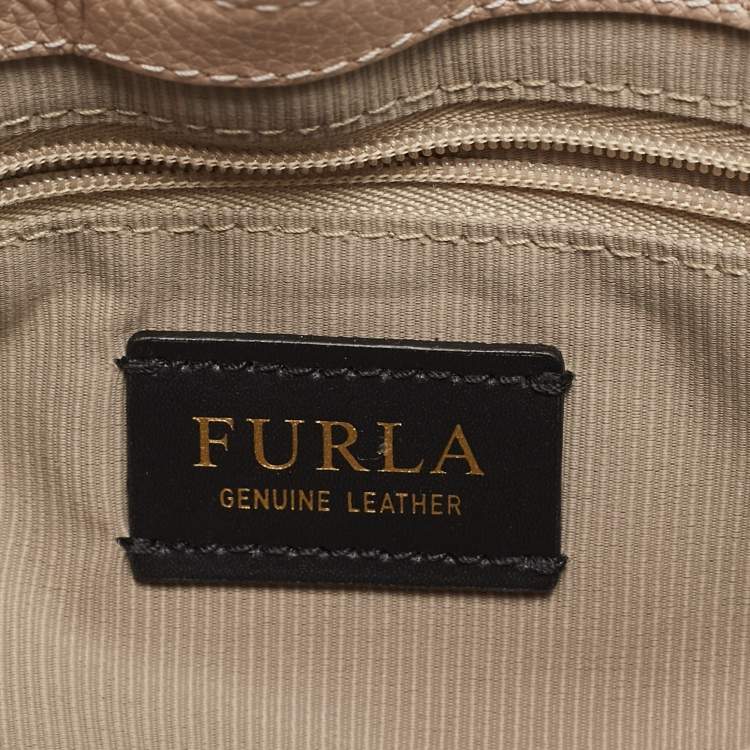 Pre Owned Furla Blush Pink Leather Joann Crossbody Bag