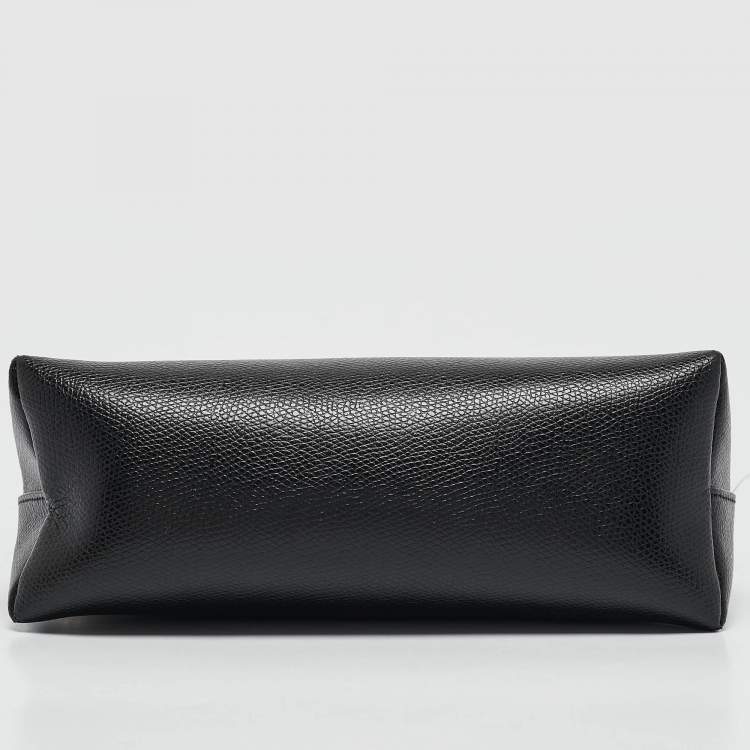 Pre Owned Furla Black Leather Dome Crossbody Bag