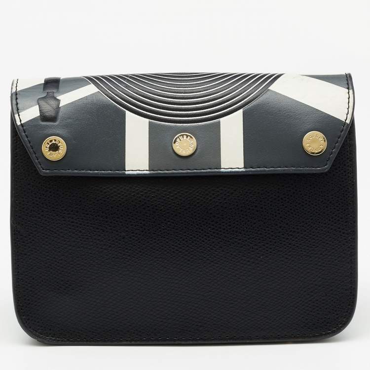 Pre Owned Furla Multicolor Leather Mini Music Theme Metropolis Crossbody Bag